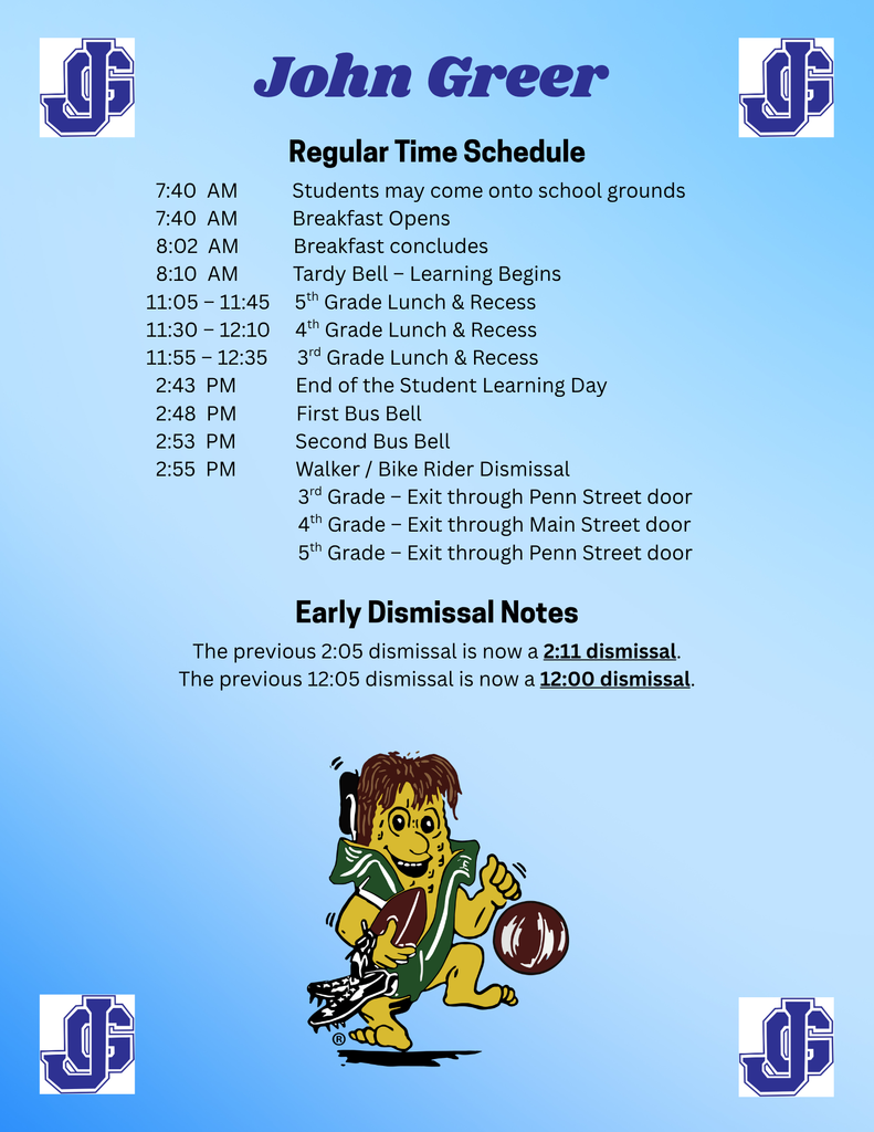 JG Time Schedule