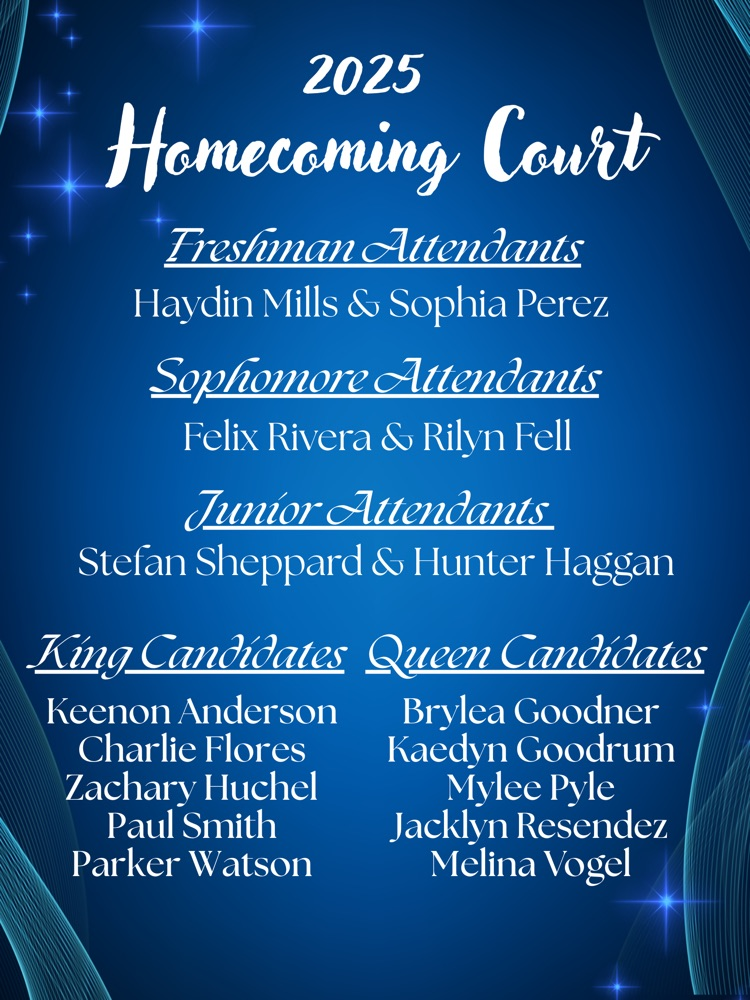 2025 Homecoming Court
