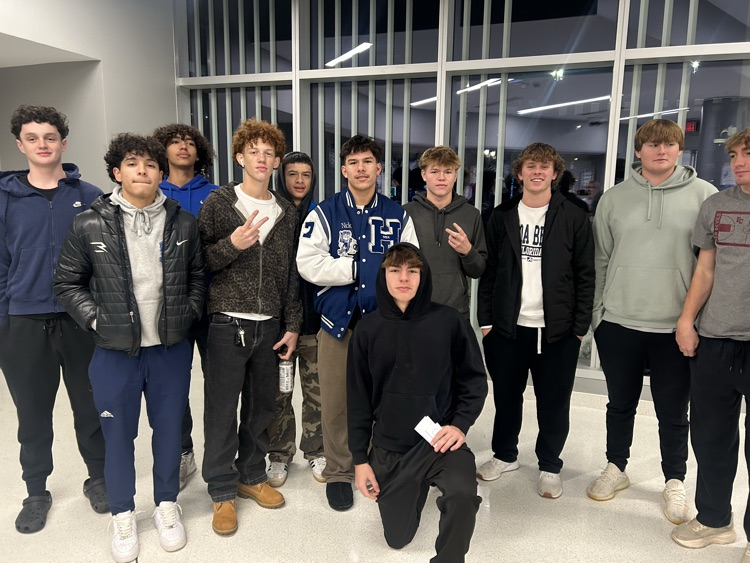 HAHS Boys watching Indiana State vs Eureka.