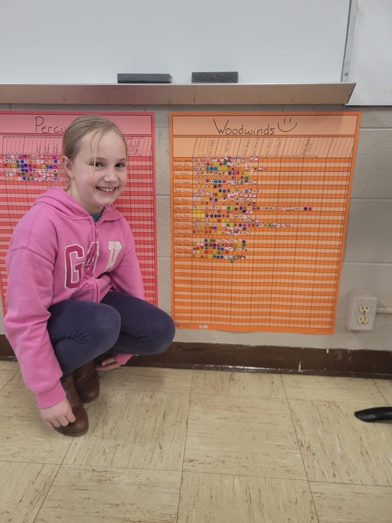 Student with sticker chart