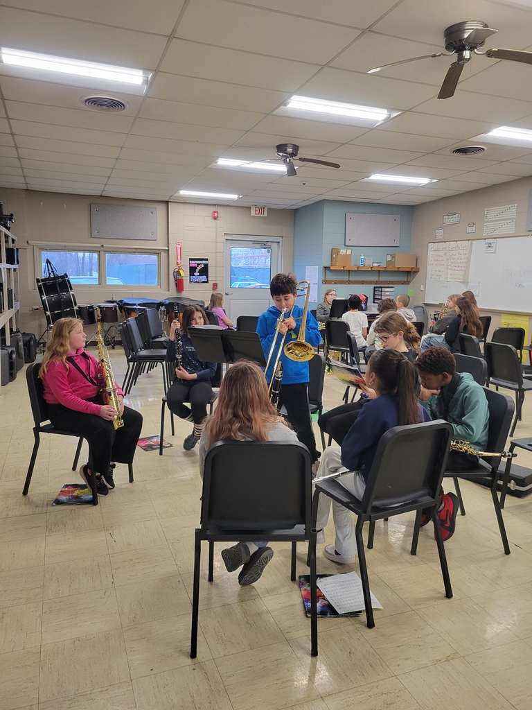 student playing trombone 