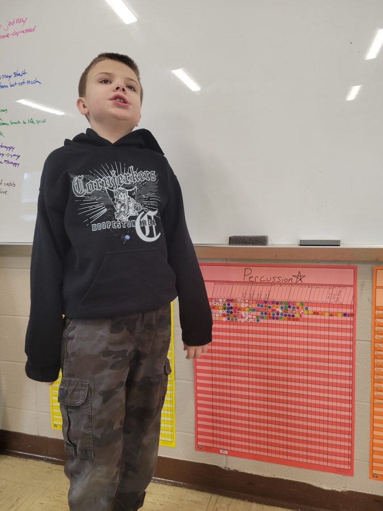 4th grade band student