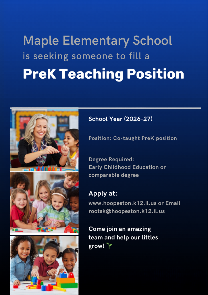 Maple Elementary School Job Posting