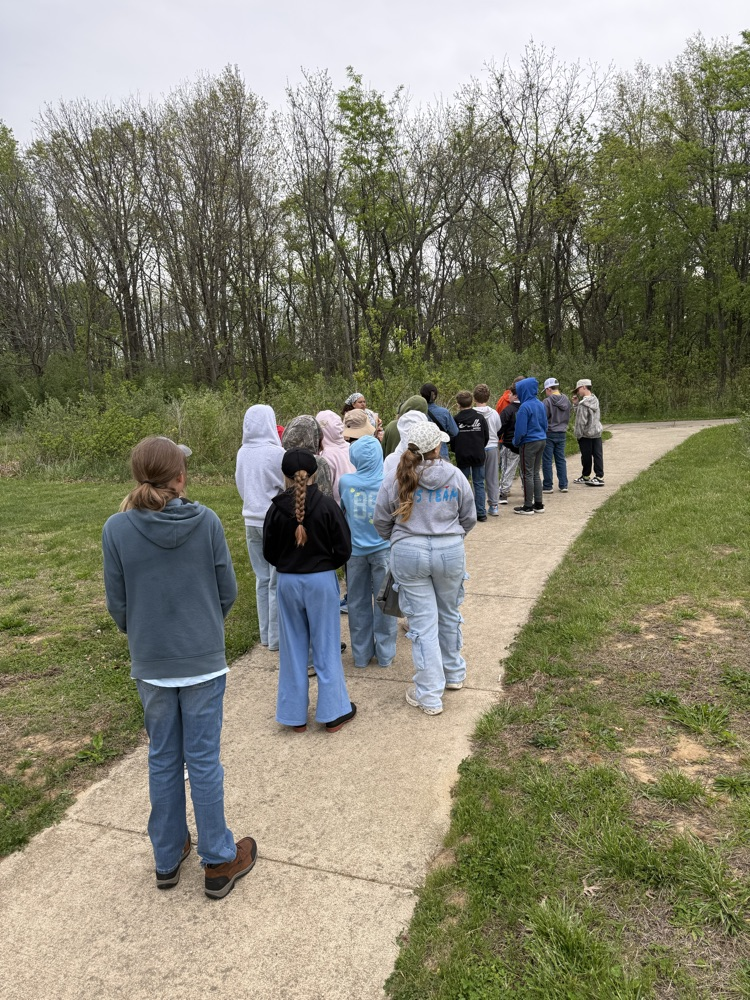 Day 1 of Outdoor School is complete for Mr. Rush’s class! We started with a quick hike before the storm. We spent the afternoon inside the building looking at animal pelts, turtle shells, animal skulls!