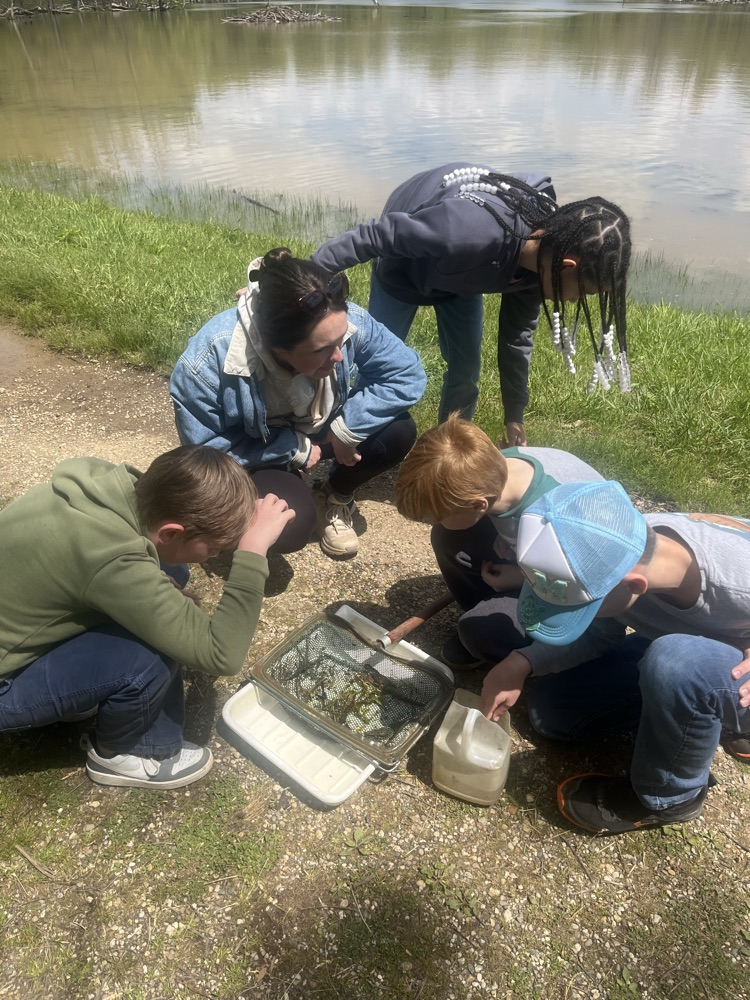 Day 4 of Outdoor School! Today we hiked 2 miles by the Middle Fork River and saw some turtles and other wildlife. This afternoon we did the Aquatic Study where they got to use dipping nets to find all sorts of aquatic life. 