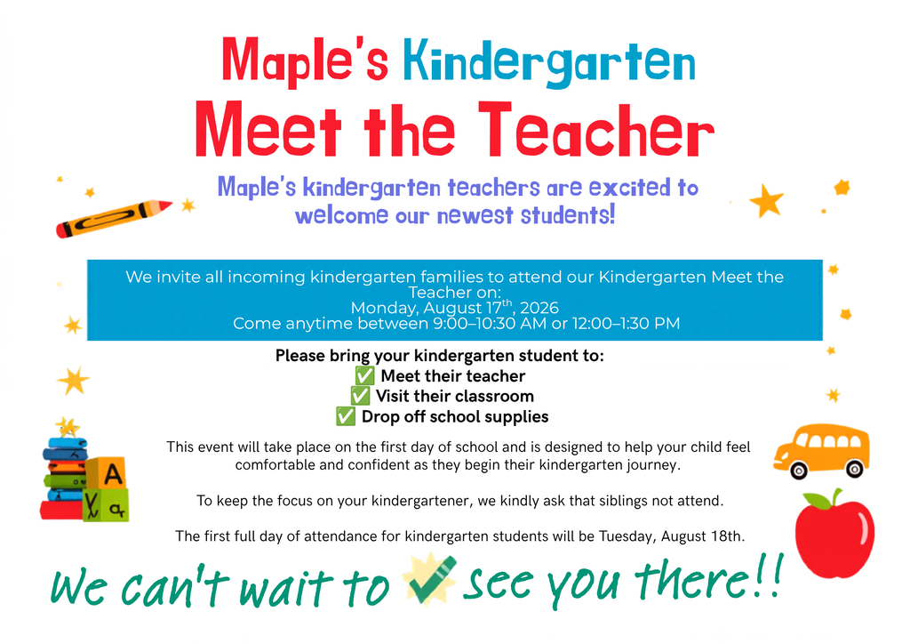 Kindergarten Meet the Teacher