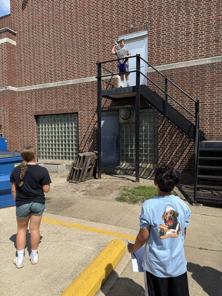 We are on the last day of our gravity project. Yesterday, we built contraptions designed to slow down an object as it falls. Today, we timed how fast they would drop!