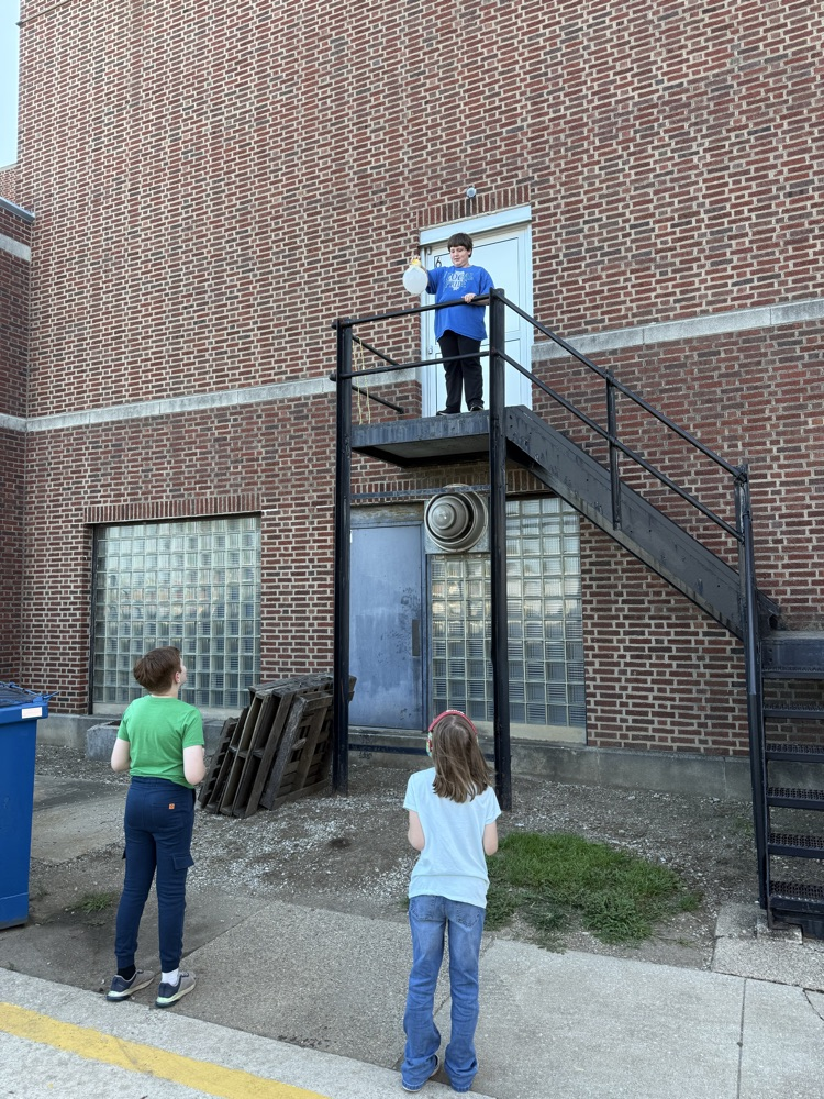 We are on the last day of our gravity project. Yesterday, we built contraptions designed to slow down an object as it falls. Today, we timed how fast they would drop!