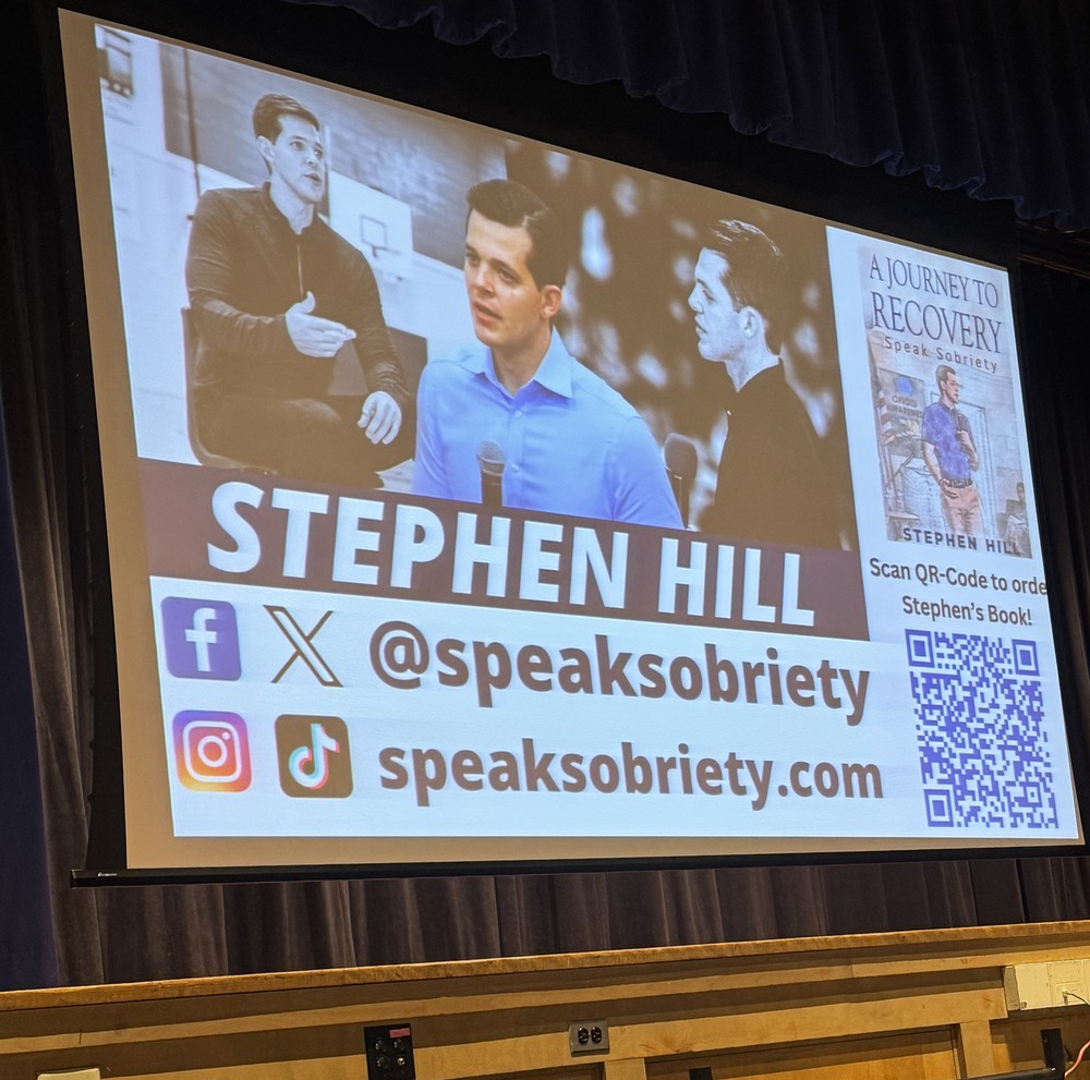 Last week, HFCSD hosted the founder of Speak Sobriety, Stephen Hill. Hill is a renowned national speaker on the topics of substance use prevention and mental health. He is a bestselling author, an accomplished defense attorney, and offers a unique perspective as an individual who is in recovery. Hill inspires and connects with students while telling his own personal comeback story. Hill led three separate presentations- one for 8th graders, one for 10th graders, and one for our seniors. Each presentation is tailored to the age group he is speaking with. He engages with the students in a way that maintains interest, gets them asking questions, and thinking about subjects on both a personal level as well as in a broader perspective. The 12th-grade presentation, 'Know the Law, Save a Life', is designed specifically for students leaving high school and moving on to college, the military, or the workforce. It focuses on the legal changes that occur when you turn 18 and are considered an adult under the law. Topics include misdemeanors, felonies, DWAI, DWI, hosting parties, providing underage youth with illegal substances, the Good Samaritan Law, and consent versus non-consent. He delivers an impactful message, and we are grateful we could have him here to speak with our students. HFCSD plans to continue these presentations annually, as they are pertinent and inspiring. Sending a huge thank you to Stephen Hill @speaksobriety for adding Hoosick Falls to his list of stops! To learn more, please visit speaksobriety.com