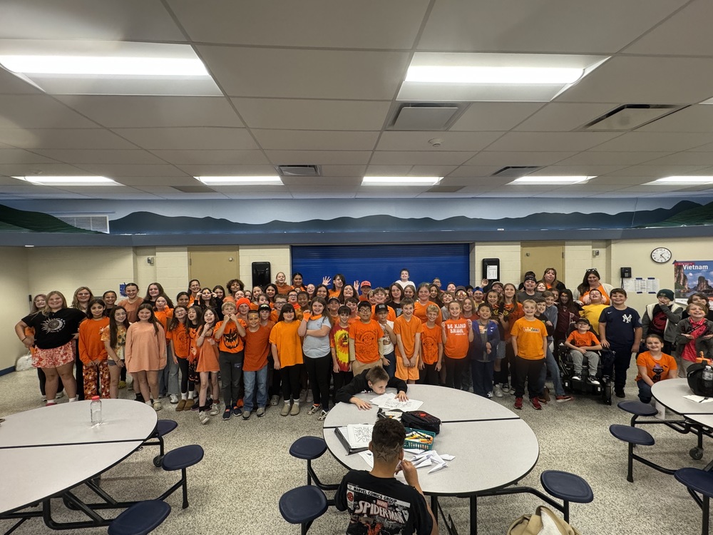 unity day 2025 middle school students in the cafeteria