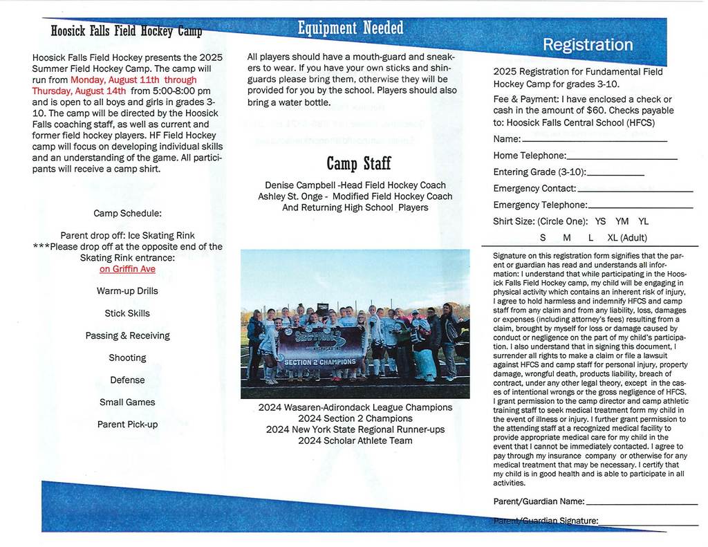 field hockey camps