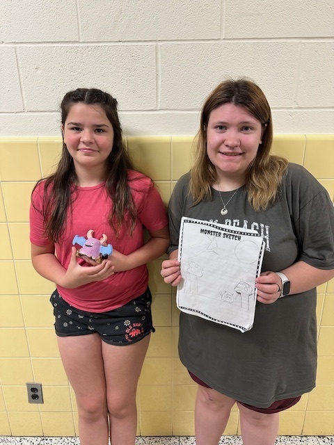 4th grade monster projects with high school ceramics students