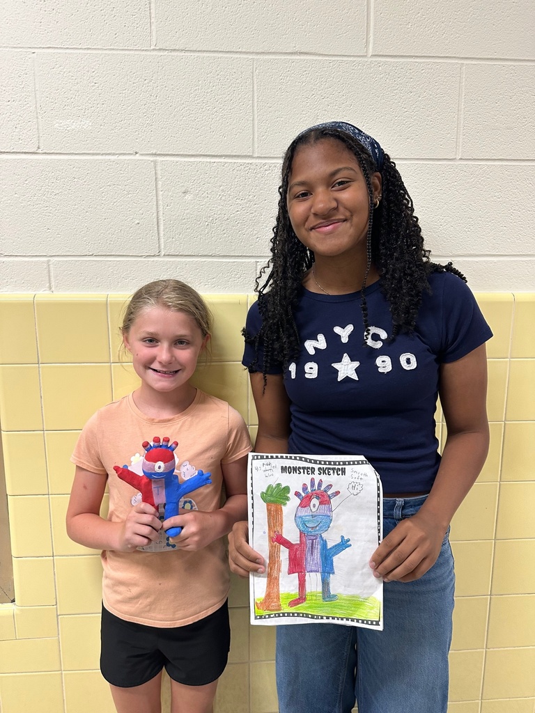 4th grade monster projects with high school ceramics students
