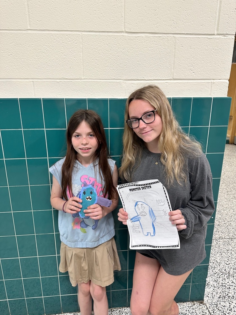 4th grade monster projects with high school ceramics students