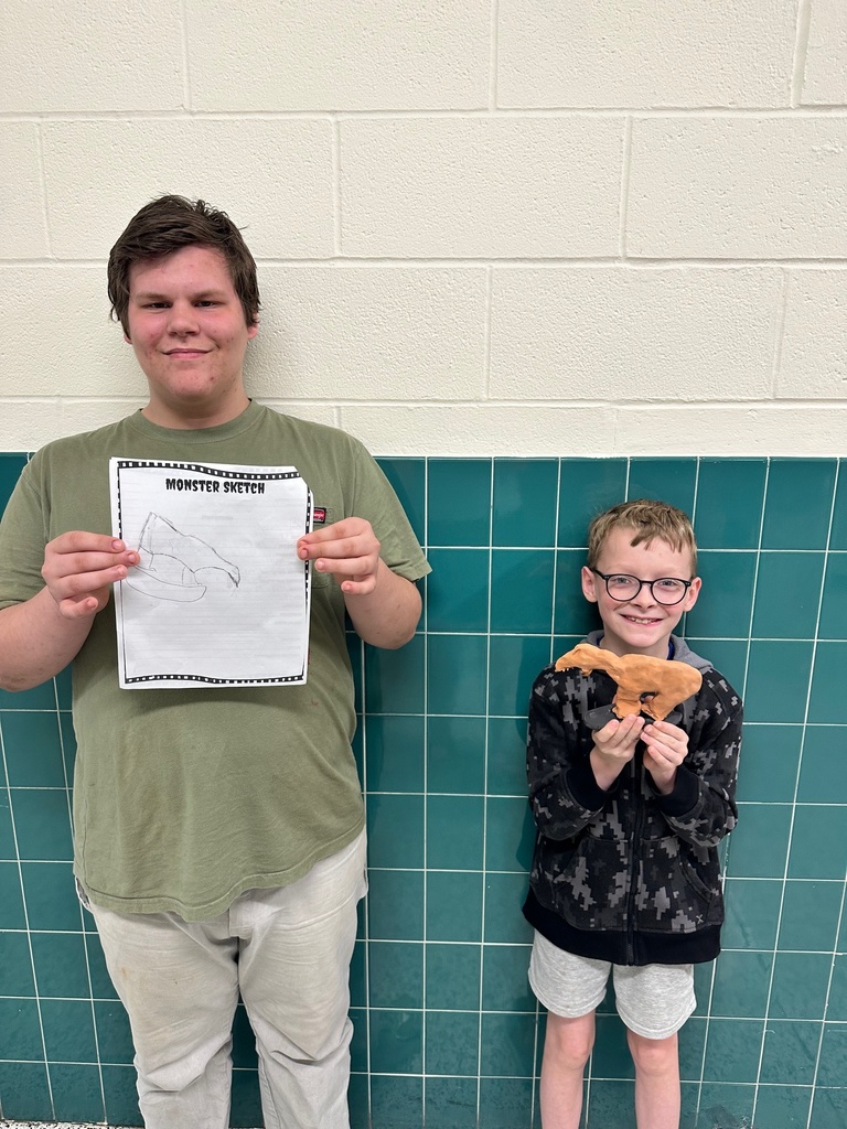 4th grade monster projects with high school ceramics students