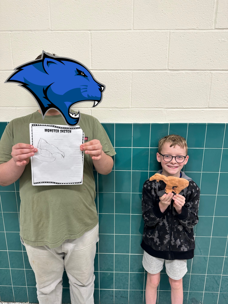 4th grade monster projects with high school ceramics students