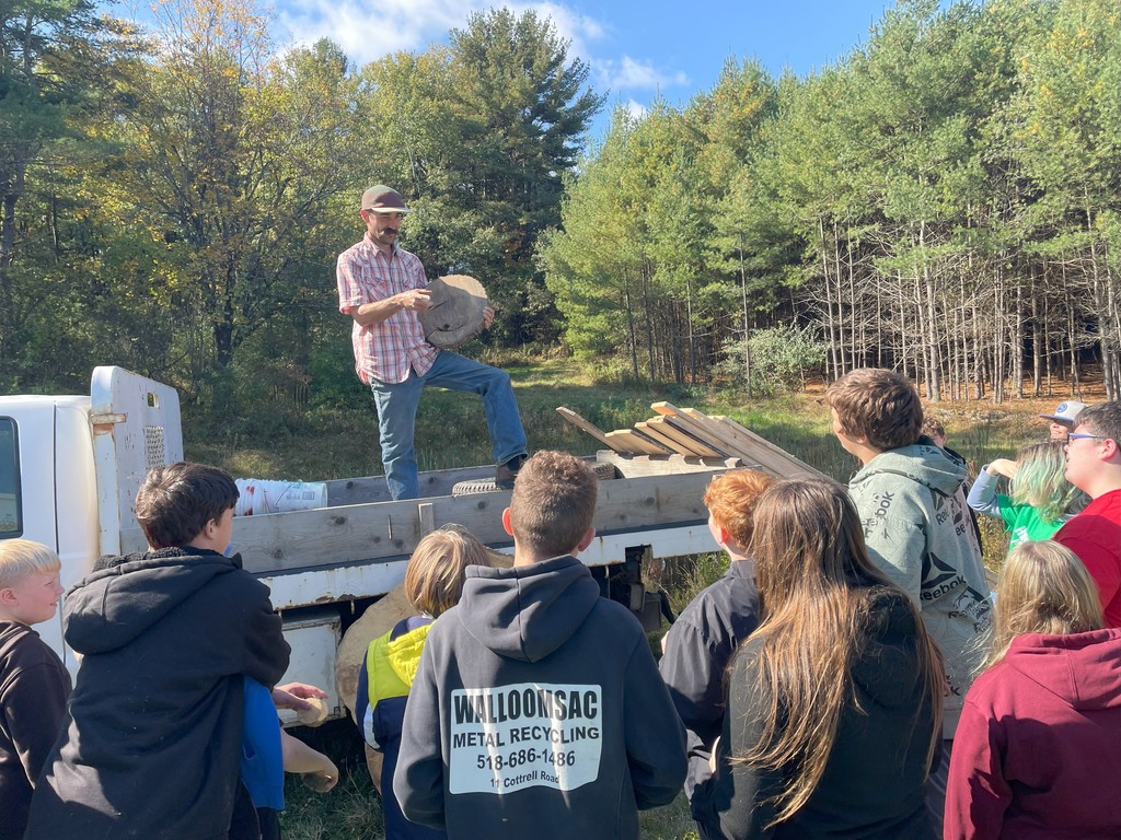 8th graders at Hayberry Farm- fall 2024