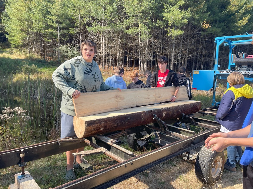 8th graders at Hayberry Farm- fall 2024