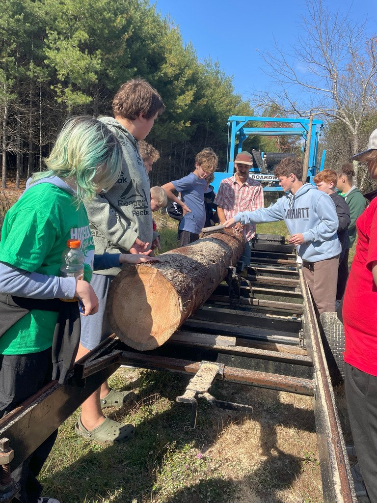 8th graders at Hayberry Farm- fall 2024