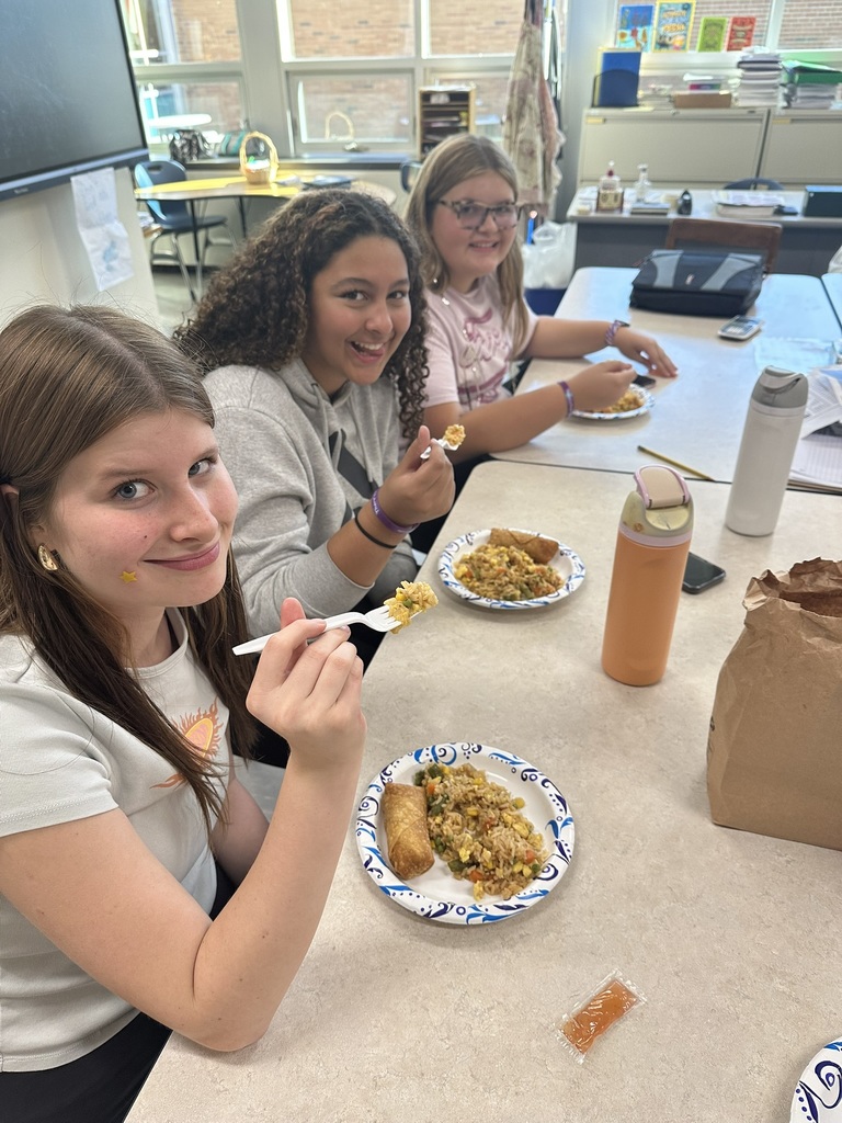 The International Club (grades 9-12) had its first tasting this week. The first country they learned about was China, and they cooked egg-fried rice, and a student brought in egg rolls. Dr.  Ambigay Yudkoff is the club advisor and shared these photos as well as a little more information about the club: "The purpose of the International Club is to promote cultural awareness and global perspectives within the Hoosick Falls CSD community through food, music, and other aspects of culture." If your high school student is interested in joining this club, please have them reach out to Dr. Yudkoff!