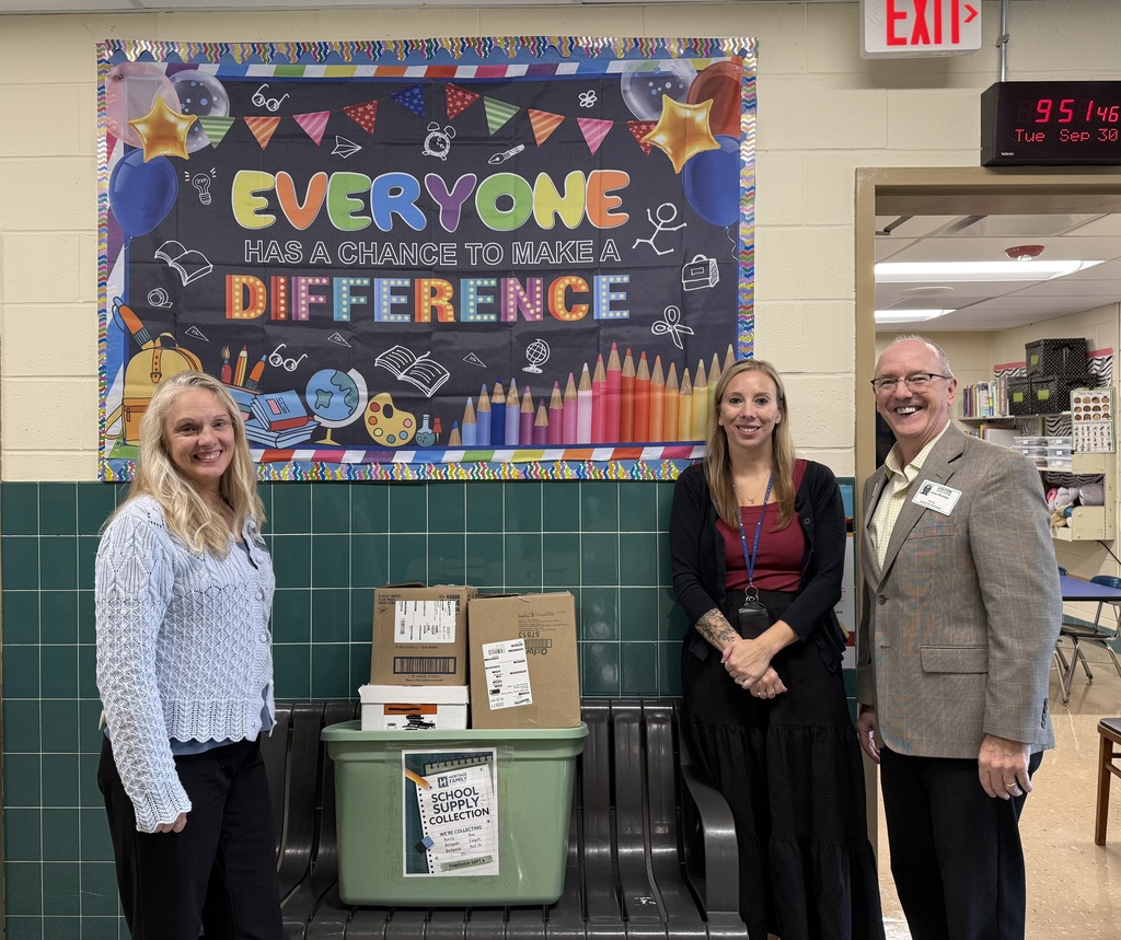 The elementary school would like to send a big "Thank you!" to Heritage Family Credit Union, which made a very generous donation of 25 boxes of supplies to the elementary school teachers. Branch Manager, Heidi Sweet, said that they wanted to start the year off right and welcome the teachers and students back to school. MacKenzie Sprague and Jim Martinez came on the afternoon of September 3rd and delivered the boxes to each elementary classroom. Heidi Sweet and Jim Martinez came back again on September 30th, to deliver more student supplies that were donated by employees and HFCU customers. Thank you for supporting our students and the community!