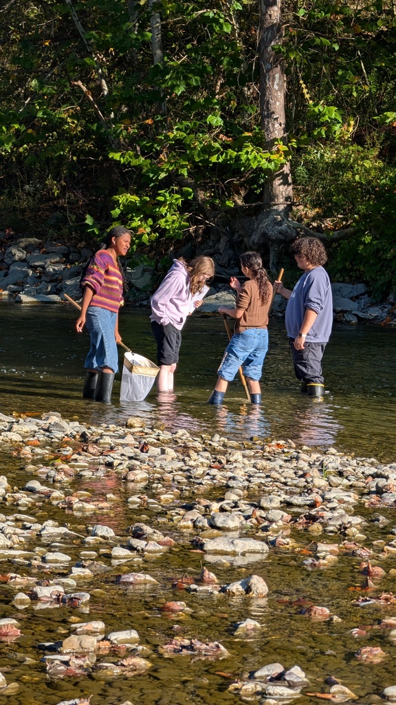 Mrs. Mabey's AP Environmental Science/SUNY-Environmental Science and Forestry Global Environment Class participated in A Day in the Life of the Hudson River this past week. What is Day in the Life? Each fall, schools all along the Hudson River collaborate to create a “day-in-the-life” picture of the river. The annual event is designed to bring school groups and education partners to the Hudson, where they can learn directly from the river. Using seine nets, minnow pots, water-testing gear, and simple tools, thousands of students catch and release many of the Hudson’s 200-plus species of fish. They also track the river’s tides and currents, check the salinity, examine water chemistry and quality, and even take a look at the muddy river bottom. The students thoroughly enjoyed this adventure. They love having the opportunity to get outside and connect their classroom studies in a practical and beautiful setting. Thank you for sharing, Mrs. Mabey!