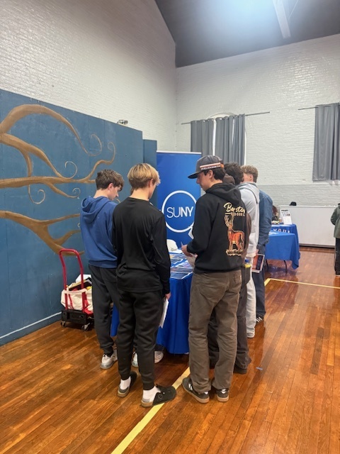 Yesterday, ~75 high school students attended the Hoosick Falls Community Career & Trade Expo, with 5 other local schools. There were over 40 booths to explore, with local businesses, careers, trades, and apprenticeship programs, and even the Teamsters Local 294 truck simulator. Special thanks to the team who helped organize this event, and our teachers and counselors who brought our students to this event so they could make connections! Rensselaer County One Stop Career Center for Economic Growth Capital Region Workforce Development Board (Photo credits: HF Business Teacher, Hillory Hamilton, and Gail Smith, event organizer with the Hoosick Falls Community Alliance Church)
