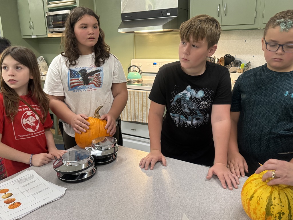 Middle school students in Mrs. Zak's Agriculture Exploration class and Mrs. Sutton's Life Skills class recently had a "pumpkin party"!!!🎃 This was a multiple-day activity, where students had hands-on fun comparing the exterior, interior, and taste of four different pumpkin varieties. Students got right to work counting seeds and making observations!! 