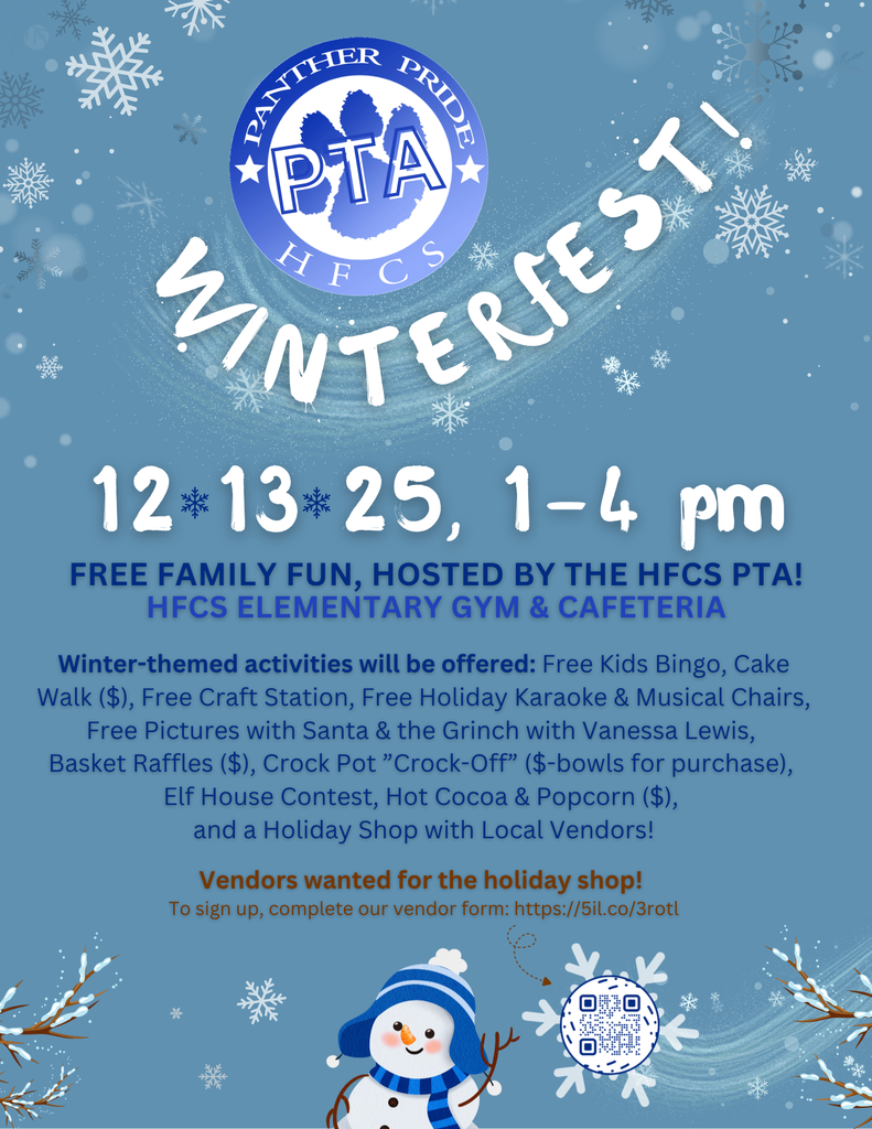 PTA Winterfest flyer 2025