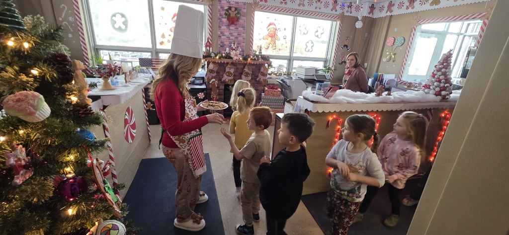 Our School Resource Officer, Deputy Garhartt, organized a fun activity this holiday season. Each school office participated in a friendly office decorating contest! Our pre-k students made the rounds today to judge the decorations, and the elementary's gingerbread theme was their favorite, followed by the middle school's Island of Misfit Toys theme, and the high school's Elf the movie theme. Our office staff went above and beyond to make our spaces special for our students! Everyone did a great job!!