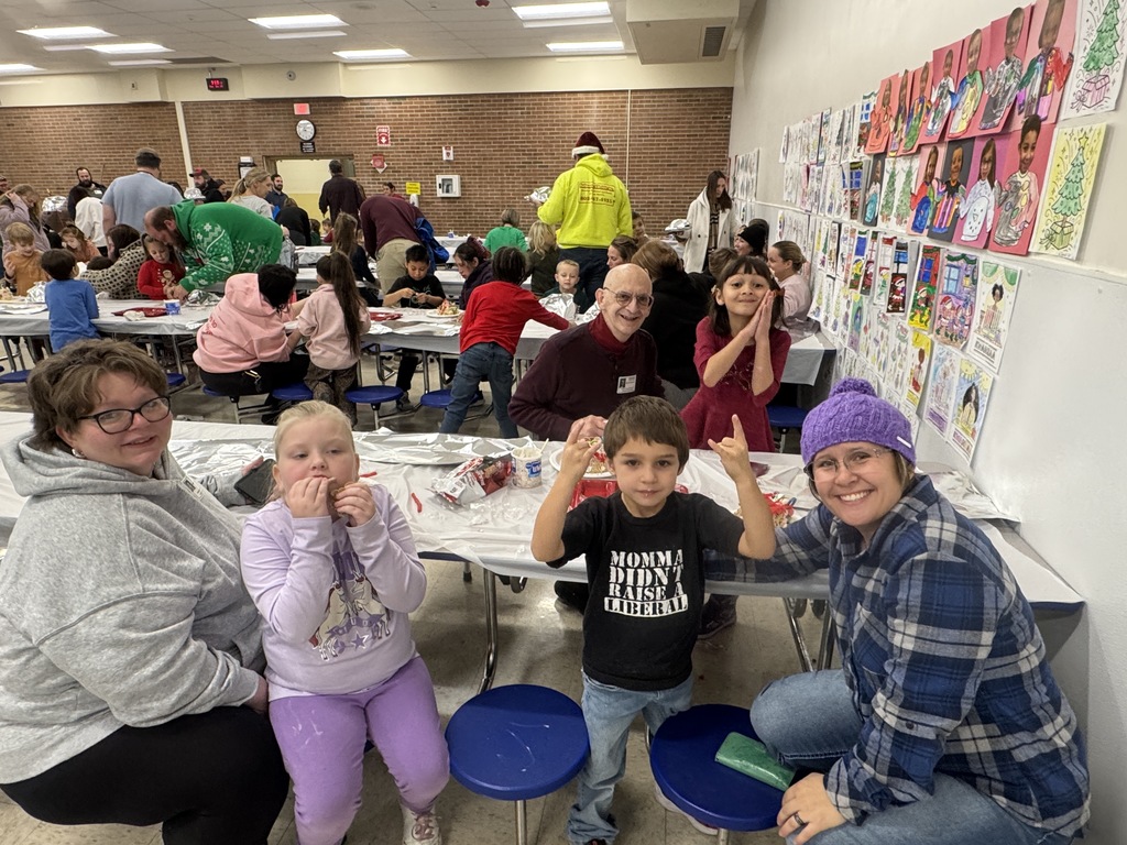 Our first-grade team held a family event last week, where friends and family could join their student for a fun holiday house-building activity. Students liked using Rice Krispies Treats to build with. We're told they have superior sugar-sticking power compared to using graham crackers, which means less frustration and more tasty fun!