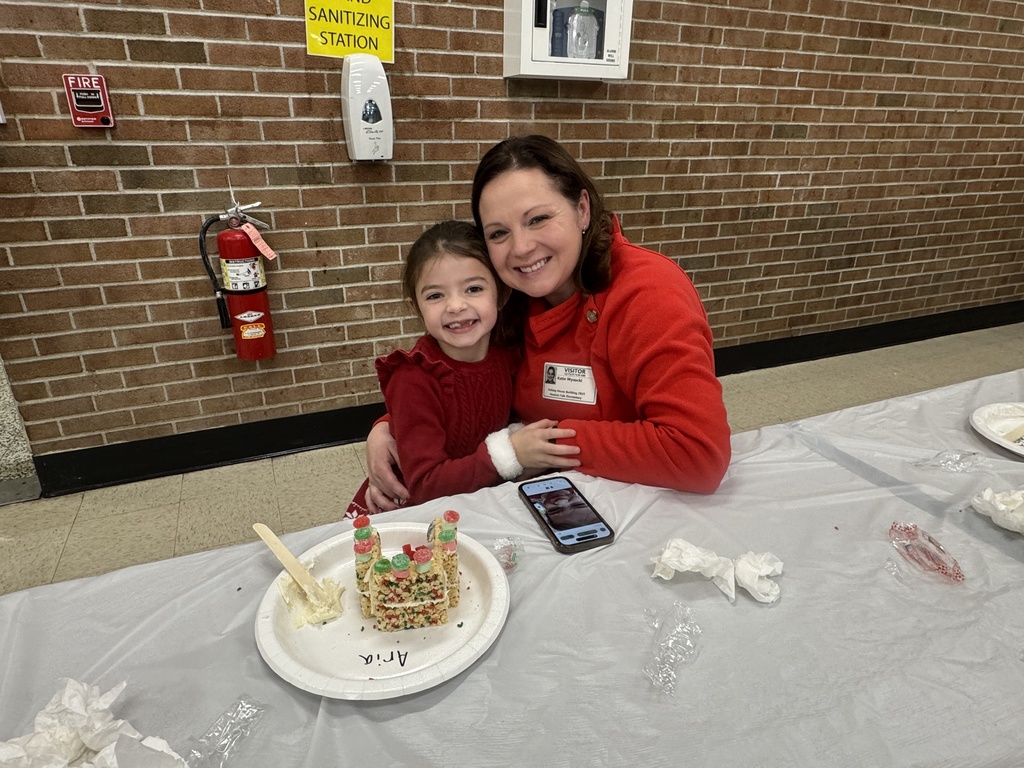 Our first-grade team held a family event last week, where friends and family could join their student for a fun holiday house-building activity. Students liked using Rice Krispies Treats to build with. We're told they have superior sugar-sticking power compared to using graham crackers, which means less frustration and more tasty fun!