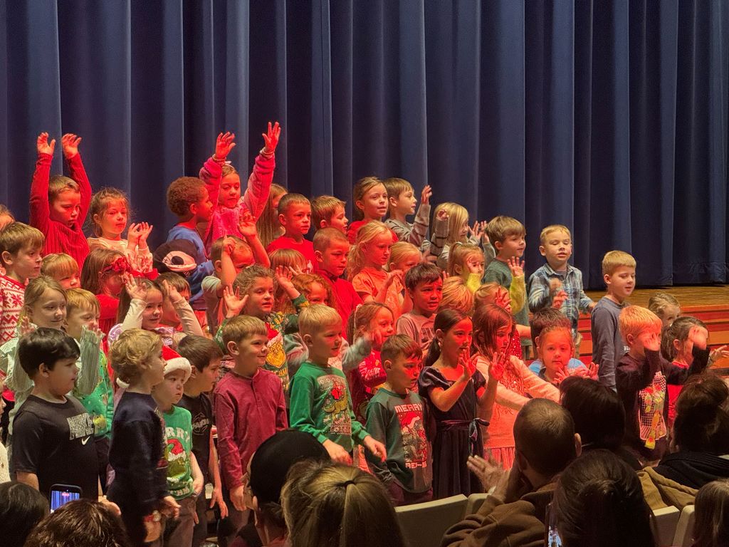 kindergarten holiday sing-along 