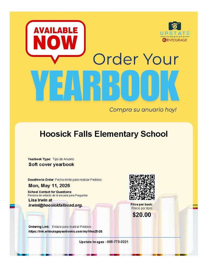 See the flyers for details on how to order yearbooks for each school!