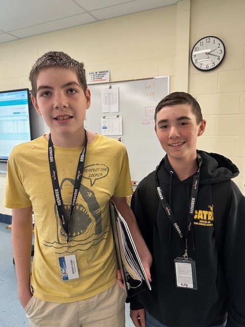 Eighth-grade Math Teacher, Mr. Weeden, has some exciting news to share! Seven middle school students, Cruz LaBrie, Emmitt Willbrant, Riley Scott, Brennon Maddex, Russell Stifter, Grant Glover, and James Friel, recently earned 2026 Six Flags Season Passes!! These students earned their passes by getting a 4 on the 8th-grade state exam or by being the 'Most Improved' from 7th grade to 8th grade on the NYS exam! Congratulations, students, and thanks for sharing, Mr. Weeden!  