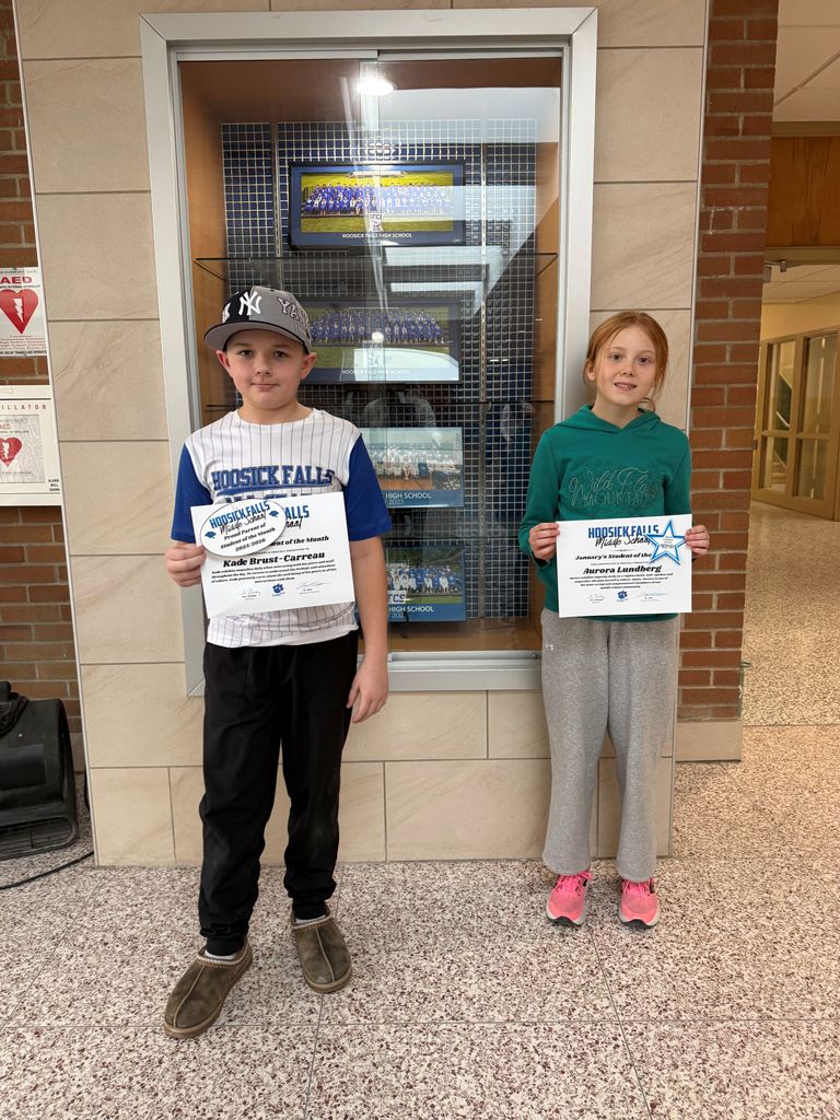january students of the month- middle school