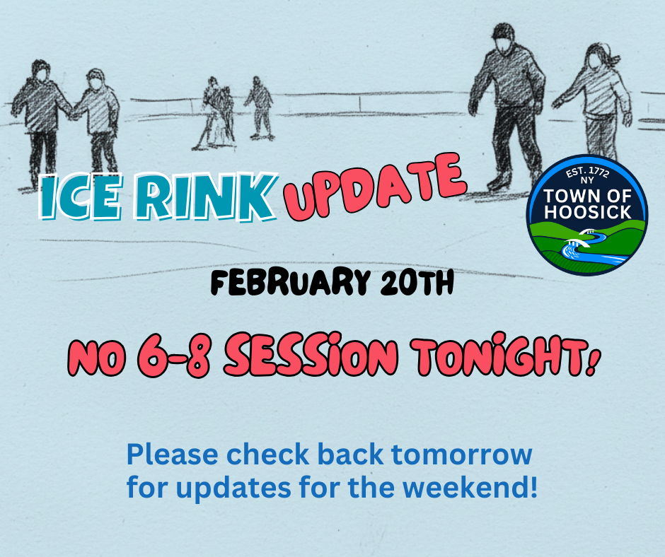 **UPDATE!** We will be closing early today, after the 3-5 pm session. We will not have a 6-8 pm session tonight, 2/20/26. Please check back tomorrow for weekend updates. 