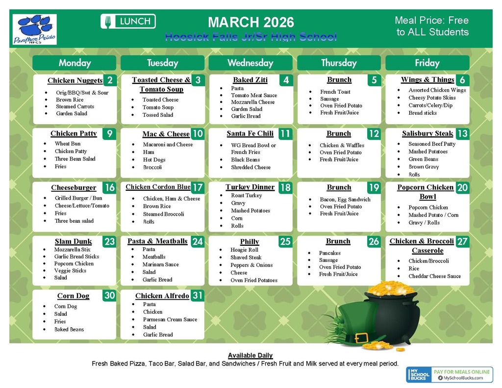 march high school lunch menu
