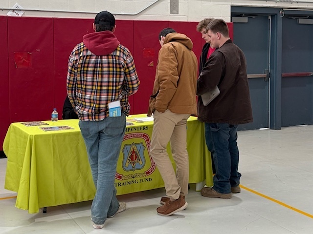 Last week,  Ms. Hamilton and Mr. Marsh brought 20 HFSC students to the 4th Annual Tamarac High School Trade Career Fair.  Students circulated the event, visited booths, and gained firsthand knowledge from individuals working in the area's top trades.  Some of the industries represented were: Construction, Cosmetology, Criminal Justice, Finishing Trades (glazing), Welding, and many more! Thanks for sharing, Ms. Hamilton and Mr. Marsh!!