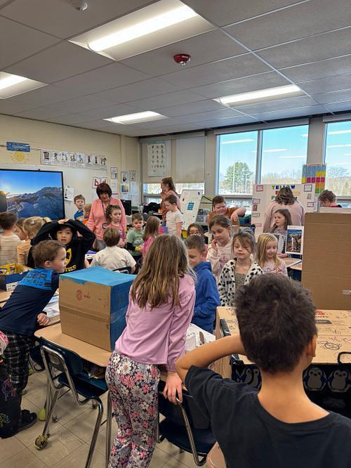 🐧Second-grade students learned all about penguins this month! 🐧Students had to choose a penguin to research, complete a report, and then create a diorama, poster, or physical display all about the penguin they researched. Then the students had the opportunity to present their project to the other grades and teachers and share all they learned. It was a fun winter project that the students really enjoyed!