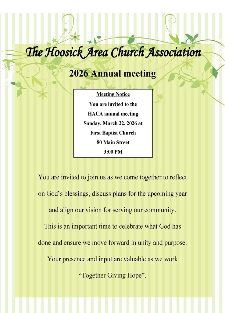 HACA Annual Meeting invite