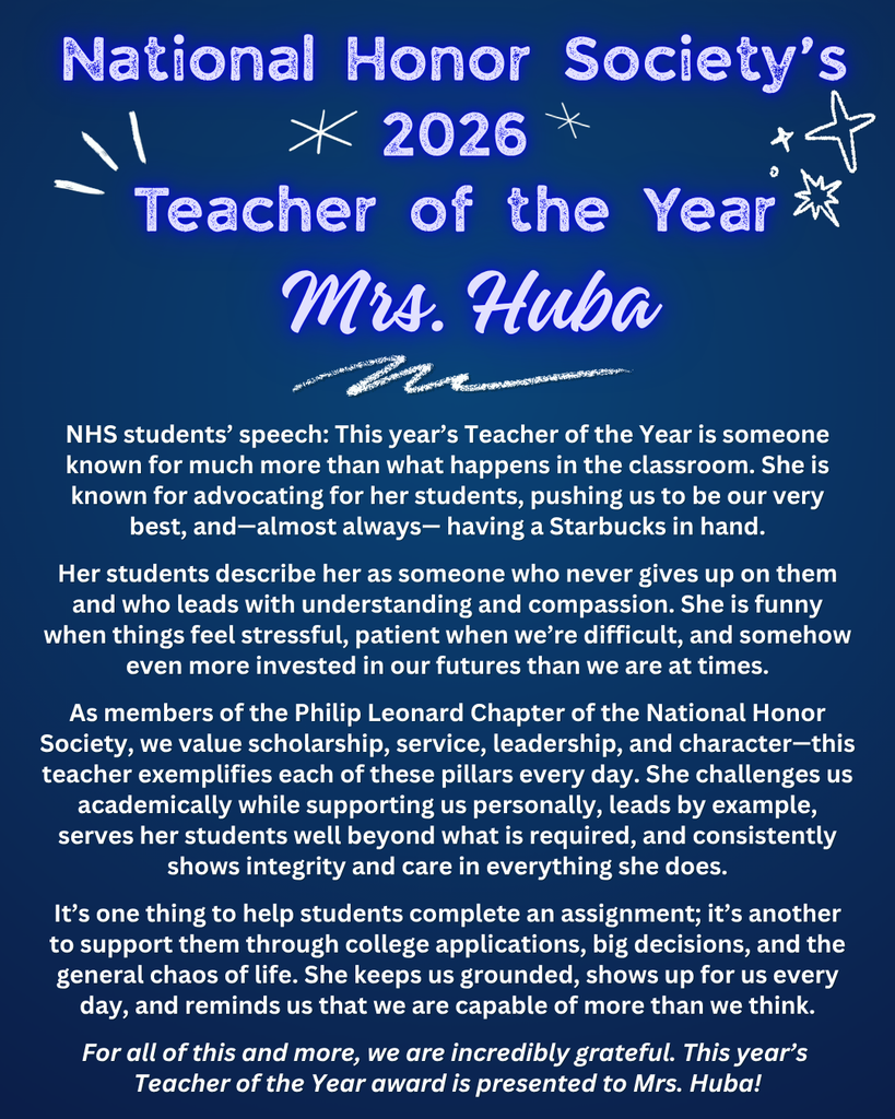 NHS 2026 TOY Award