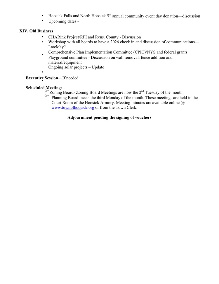 town board meeting 4/13/26 agenda 3