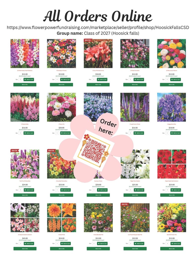 class of 2027 spring bulb fundraiser