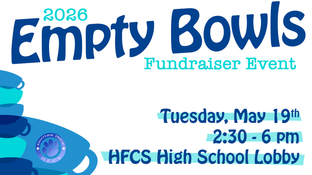 Support students when you come to the Budget Vote on MAY 19, 2026!  EMPTY BOWLS Fundraiser for HACA: 2:30 - 6 PM $10 Donation recommended. Donation allows you to choose 1 student-made bowl or mug and get 2 scoops of ice cream. Ice Cream donated by Stewart’s Shops.  Other events this day: HFCSD ART SHOW K - 12 Art & Woodworking: 9 AM - 8:30 PM SPRING CONCERT Middle School & High School: 7 - 8:30 PM