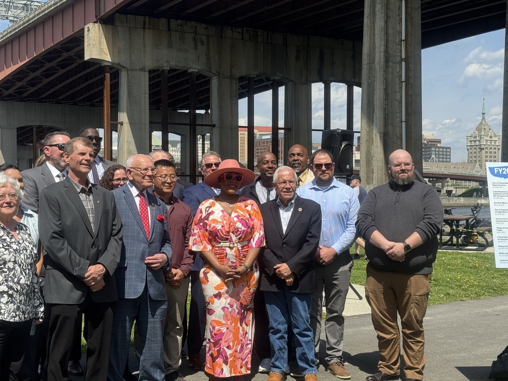 Today, Town Supervisor Eric Sheffer, along with other community representatives, attended a press conference with Congressman Paul D. Tonko to celebrate being selected as one of 20 Community Project Funding designees for 2027 from throughout the Capital Region. The Town of Hoosick was selected for its $80,856.52 project proposal to purchase a “Fly Car” for Hoosick Regional EMS. Over the coming months, Congressman Tonko will advocate for all of these community projects, totaling more than $26 million in funding through the federal appropriations process. Town of Hoosick representatives pictured: Town Supervisor Eric Sheffer; Principal at Doug Sauer Consulting, Doug Sauer; Town Communications Officer Sarah Livingstone; Member and Assistant Chief of Hoosick Regional EMS, Deb Lohnes; and Chief of Hoosick Regional EMS, Jack Kervin. Full project information is available at: https://tonko.house.gov/constituent-services/fy2027-community-project-funding-requests.htm