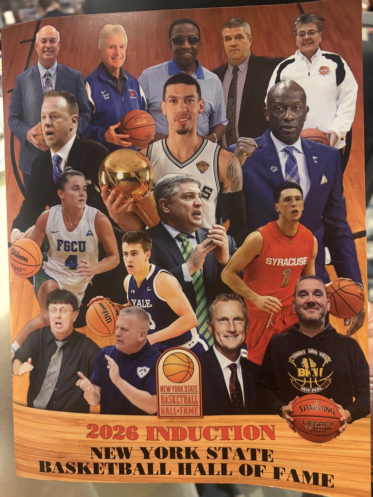 On Sunday, April 19, 2026, the New York State Basketball Hall of Fame inducted its Class of 2026 at a ceremony held at the Hilton Garden Inn in Troy, NY. Among the distinguished honorees was Coach Mike Lilac Jr., longtime Varsity Basketball and Baseball Coach at Hoosick Falls.  Coach Lilac joins an elite class of NYS basketball inductees, including three-time NBA champion and NCAA champion, Danny Green and Yale University's all-time winningest coach, James Jones. Coach Lilac was introduced by Rodger Wyland, News Channel 13's Sports Director and host of Big Board Sports. Some of Coach Lilac's accomplishments include being the Wasaren Leagues All-time winningest Basketball Coach with 462 wins, and over 400 wins for Varsity Baseball.