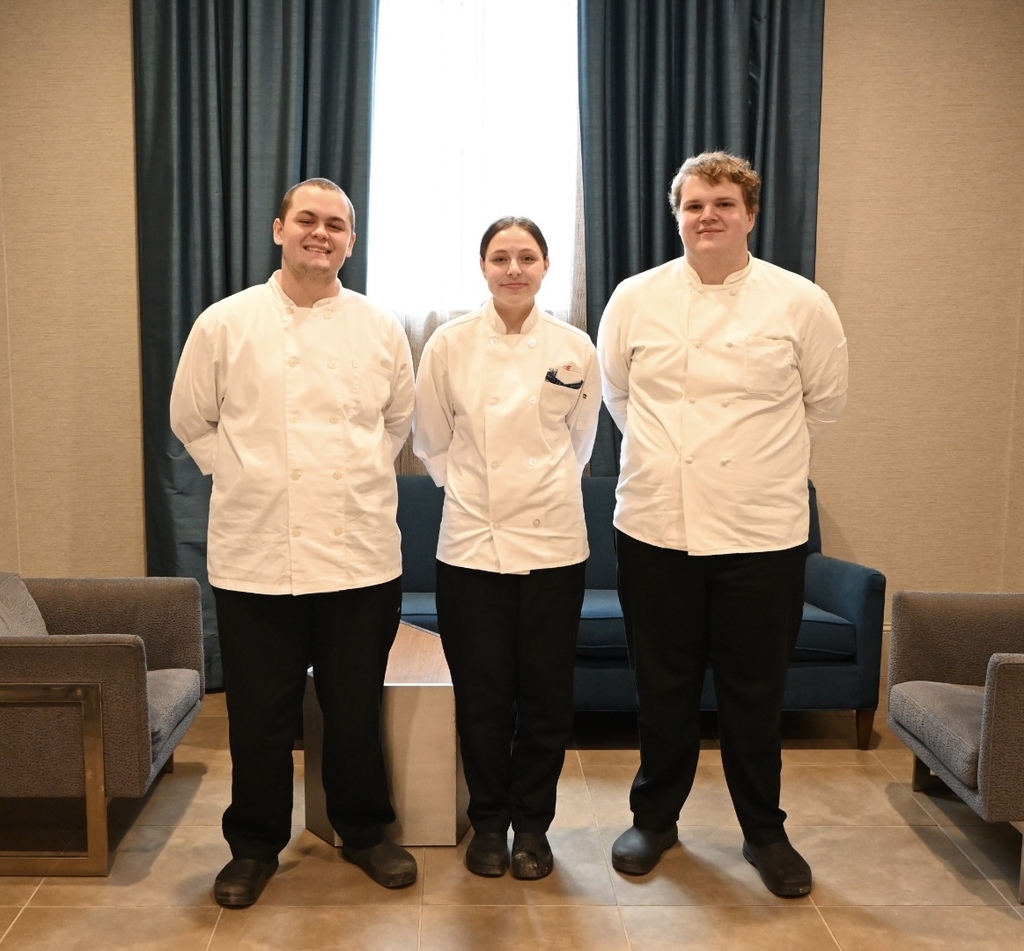 Southwest Tech is proud to announce the outstanding achievements of its students at the recent SkillsUSA Vermont State Leadership and Skills Conference. Demonstrating exceptional technical skill and professional dedication, three students earned second-place silver medals in their respective competitive fields. The following HFCS high school students have been recognized for their top-tier performances: Hailey Bedford: 2nd Place in Audio Production Olivia LeFebvre: 2nd Place in Crime Scene Investigation Bella Marpe: 2nd Place in Baking The SkillsUSA state competition brings together students from across Vermont to compete in hands-on technical, skilled, and service occupations. These contests are judged by industry professionals, ensuring that winners meet the rigorous standards required in today’s workforce. We are incredibly proud of Hailey, Olivia, and Bella for their hard work and commitment to excellence! Competition pictures: Hailey Bedford with Izzy Gibson (MAU) and Bella Marpe with Gabe Perkins and Daniel Wellspeak (both MAU).