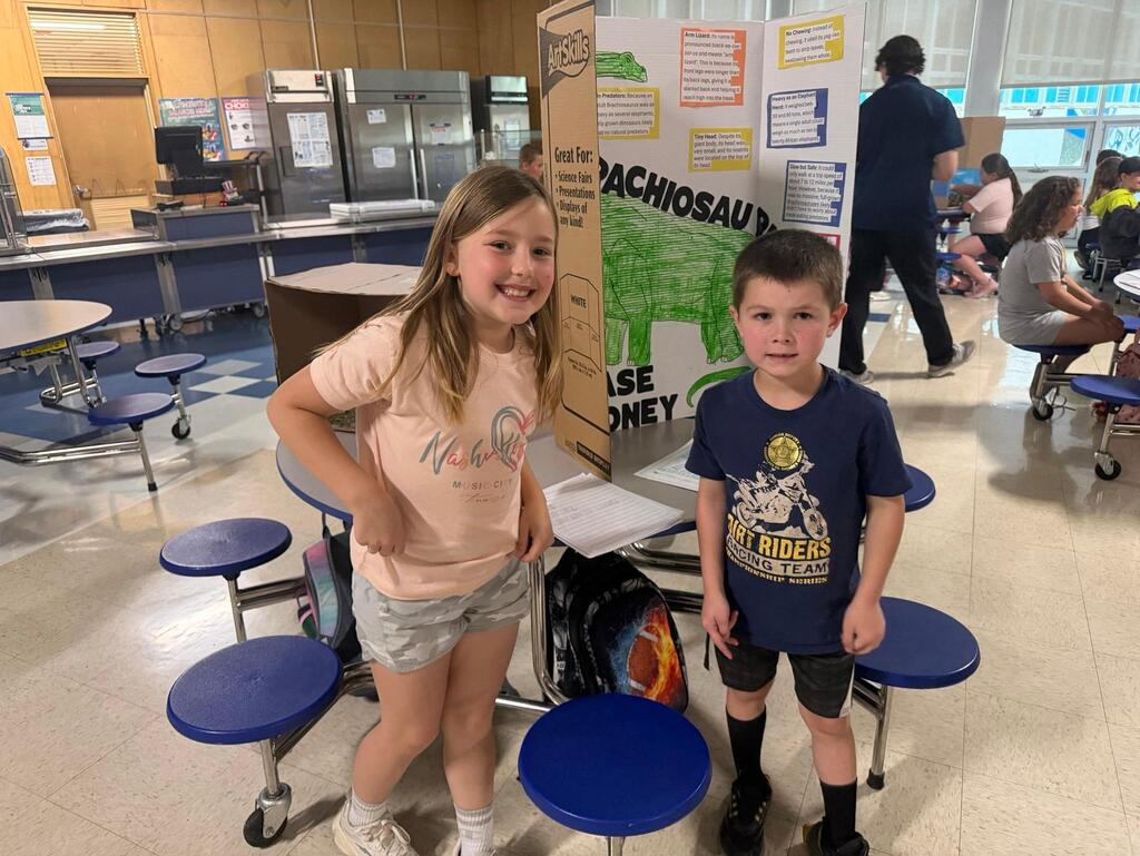 🦖Last week, second graders had their annual Dinosaur Museum Day! Students chose a dinosaur to research, made a report in school, and then continued the learning at home and created a presentation. Elementary students from the other grades had the chance to come through the "Museum" and hear from the students about their projects, and then friends and families got to join in the fun, too. Great job to the second-grade team, and thanks for sharing your photos! Dino Day is always a roaring success!🦕