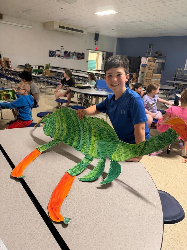 🦖Last week, second graders had their annual Dinosaur Museum Day! Students chose a dinosaur to research, made a report in school, and then continued the learning at home and created a presentation. Elementary students from the other grades had the chance to come through the "Museum" and hear from the students about their projects, and then friends and families got to join in the fun, too. Great job to the second-grade team, and thanks for sharing your photos! Dino Day is always a roaring success!🦕